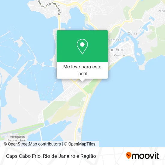 Caps Cabo Frio mapa