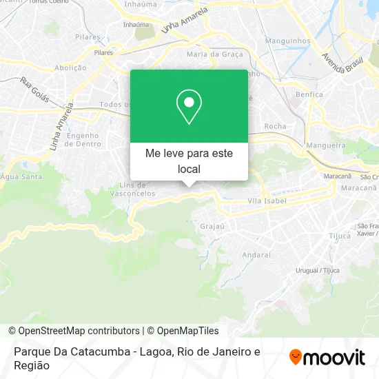 Parque Da Catacumba - Lagoa mapa