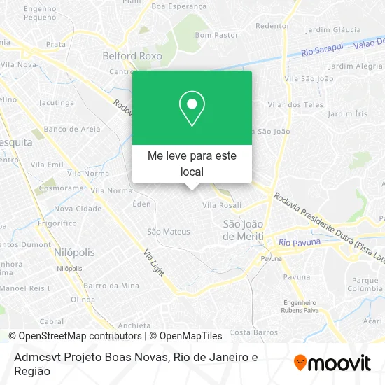 Admcsvt Projeto Boas Novas mapa