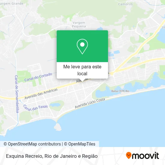 Exquina Recreio mapa