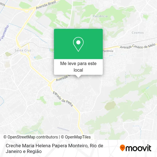 Creche Maria Helena Papera Monteiro mapa
