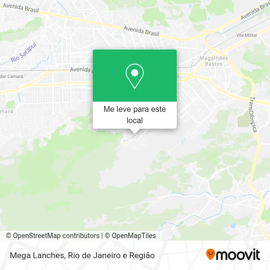Mega Lanches mapa
