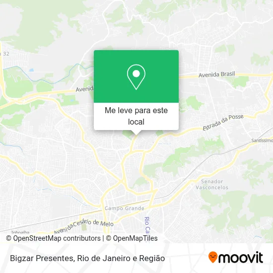 Bigzar Presentes mapa
