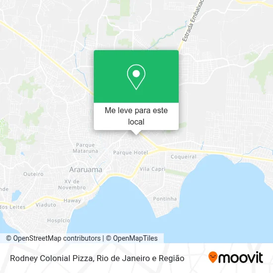Rodney Colonial Pizza mapa
