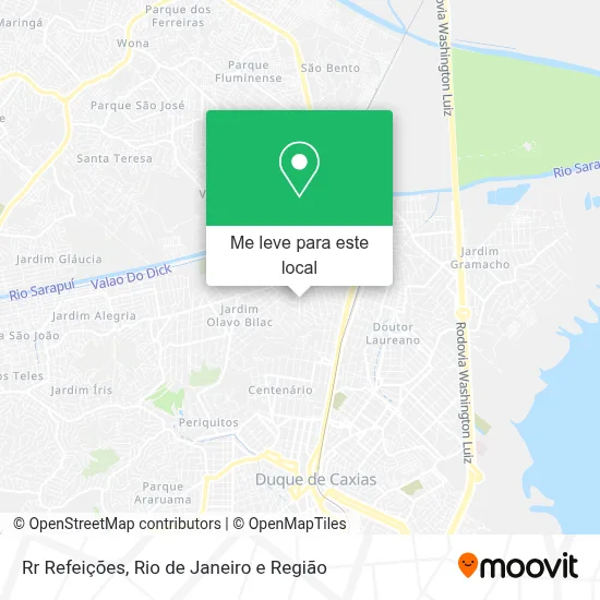 Rr Refeições mapa