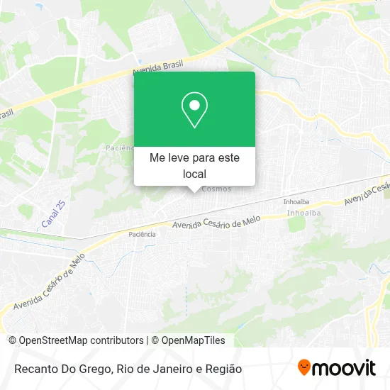 Recanto Do Grego mapa