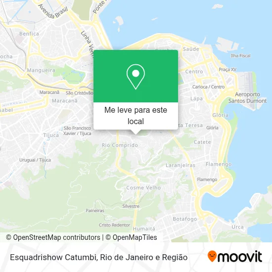 Esquadrishow Catumbi mapa