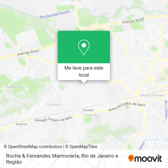 Rocha & Fernandes Marmoraria mapa