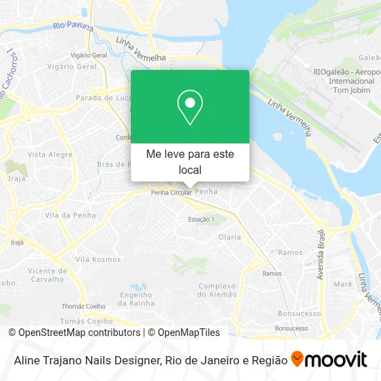 Aline Trajano Nails Designer mapa