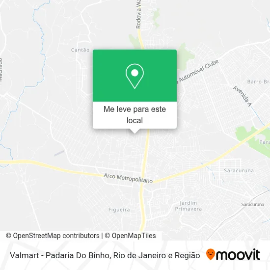 Valmart - Padaria Do Binho mapa