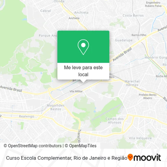 Curso Escola Complementar mapa