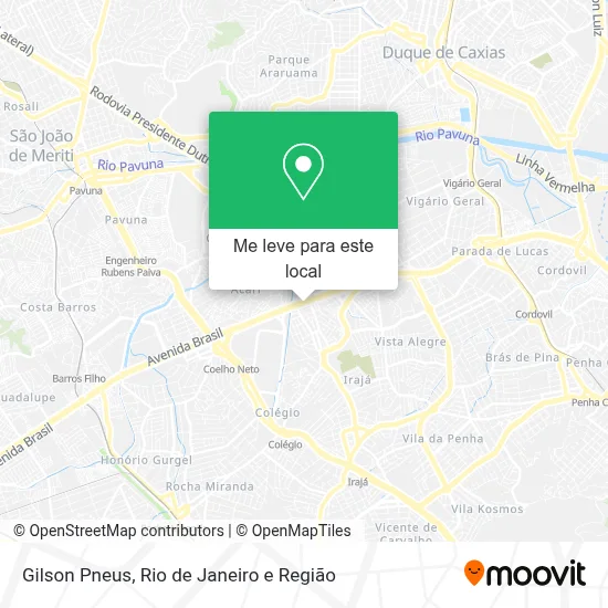 Gilson Pneus mapa
