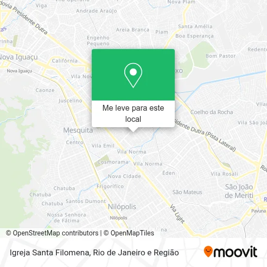 Igreja Santa Filomena mapa