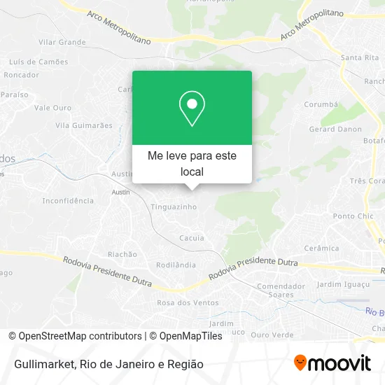 Gullimarket mapa