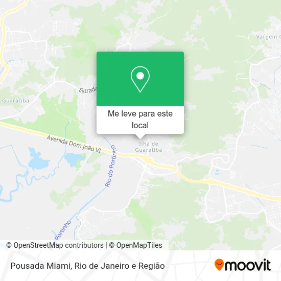 Pousada Miami mapa