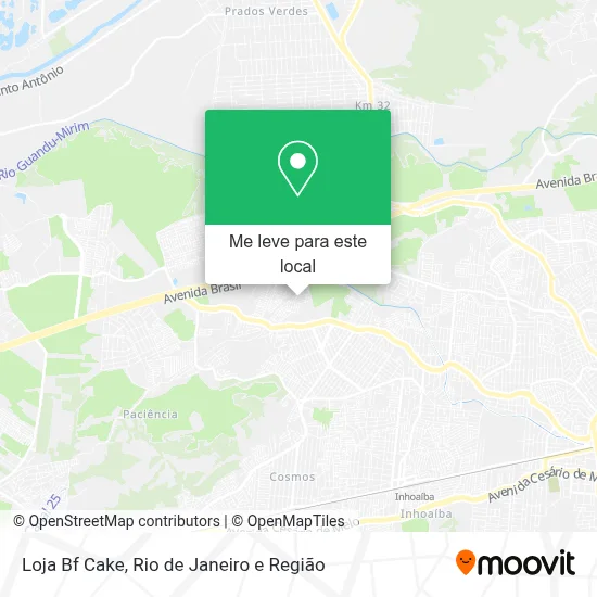 Loja Bf Cake mapa