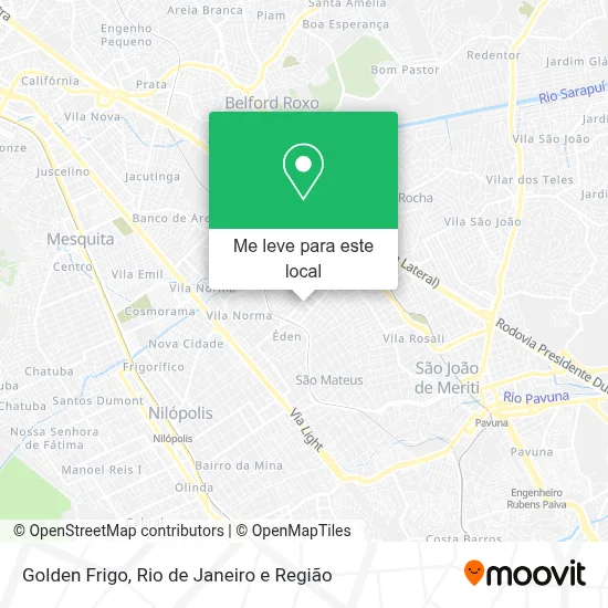 Golden Frigo mapa