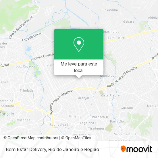 Bem Estar Delivery mapa