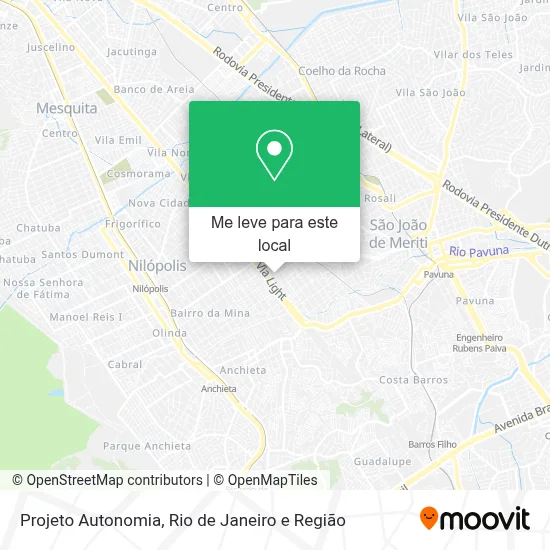Projeto Autonomia mapa