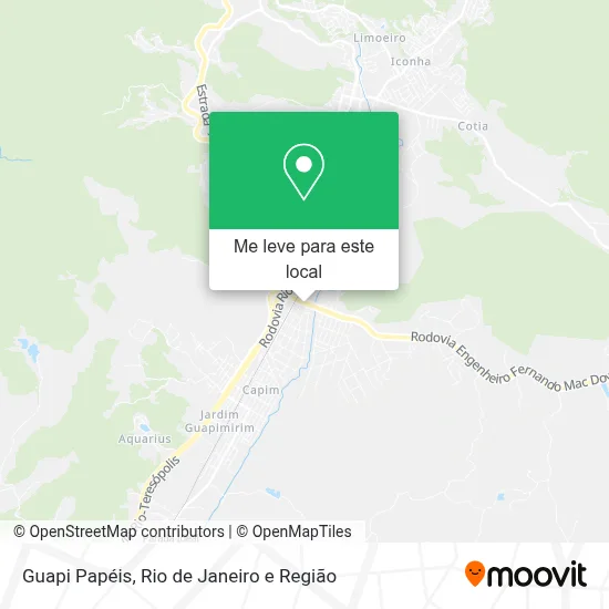 Guapi Papéis mapa