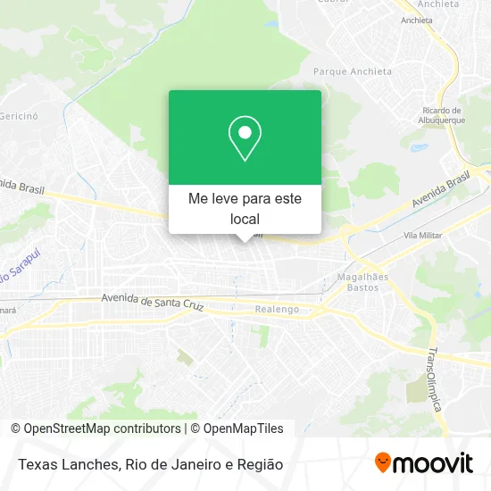 Texas Lanches mapa
