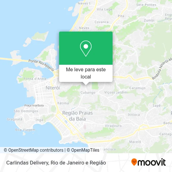 Carlindas Delivery mapa