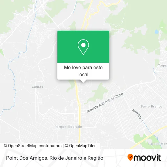Point Dos Amigos mapa