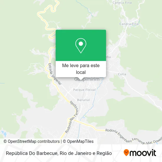 República Do Barbecue mapa