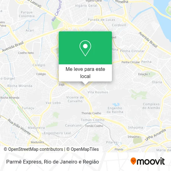 Parmê Express mapa