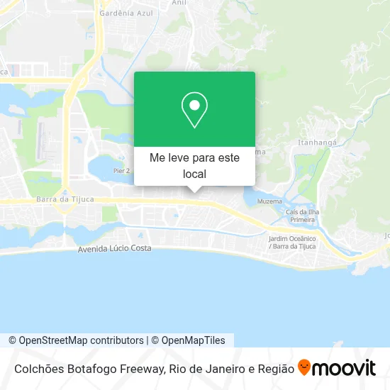 Colchões Botafogo Freeway mapa