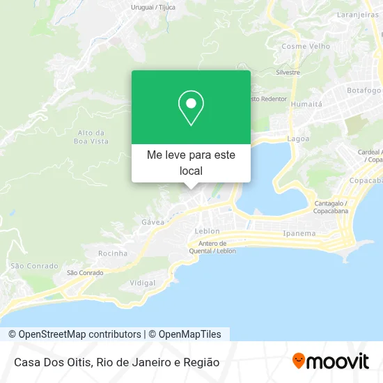 Casa Dos Oitis mapa