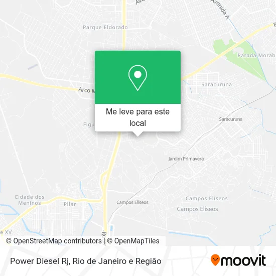 Power Diesel Rj mapa