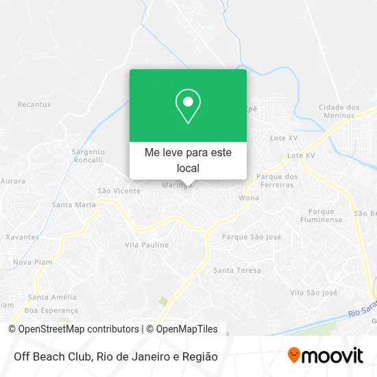 Off Beach Club mapa