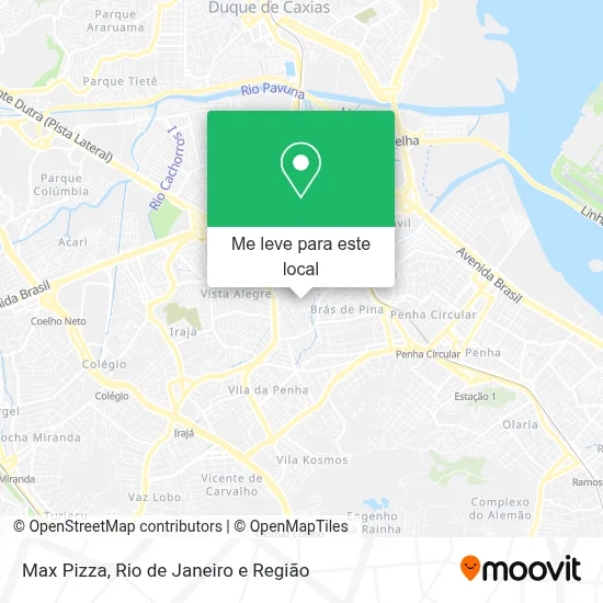 Max Pizza mapa