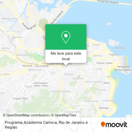 Programa Academia Carioca mapa