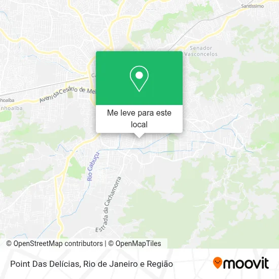 Point Das Delícias mapa