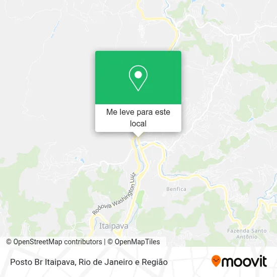 Posto Br Itaipava mapa