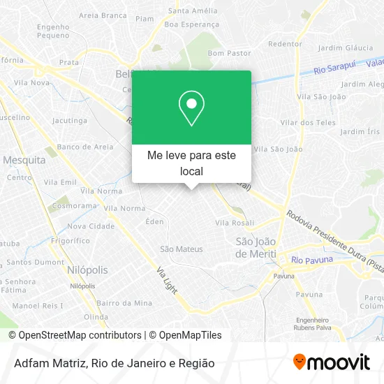 Adfam Matriz mapa
