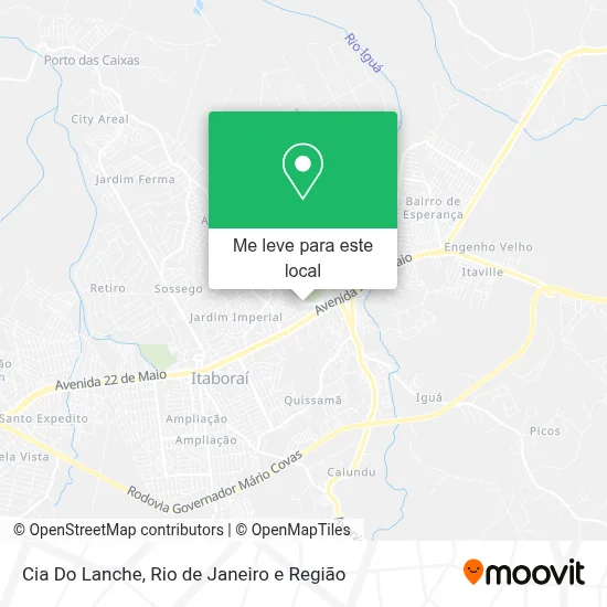 Cia Do Lanche mapa