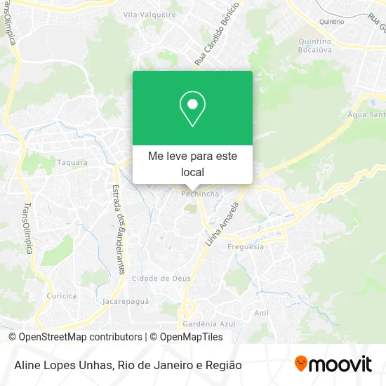Aline Lopes Unhas mapa