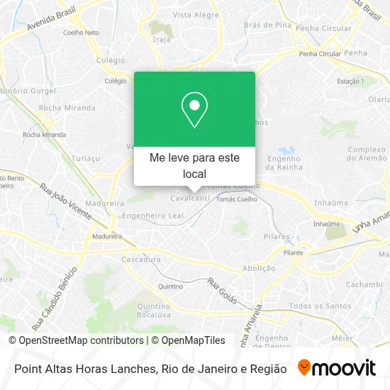 Point Altas Horas Lanches mapa