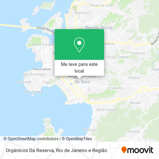 Orgânicos Da Reserva mapa