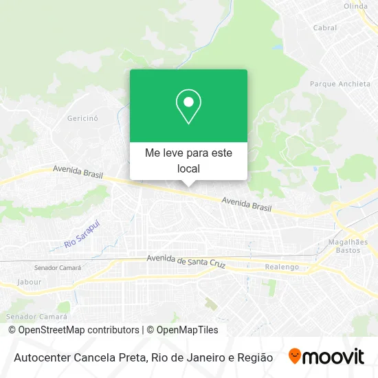 Autocenter Cancela Preta mapa