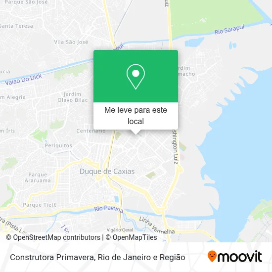 Construtora Primavera mapa