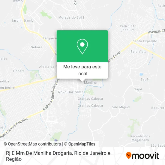 Rj E Mm De Manilha Drogaria mapa