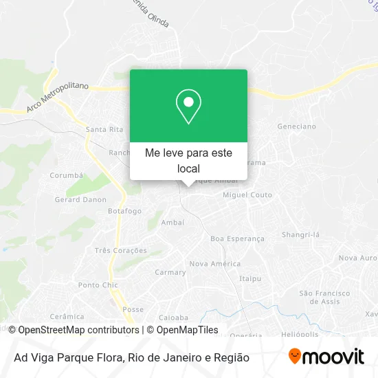 Ad Viga Parque Flora mapa