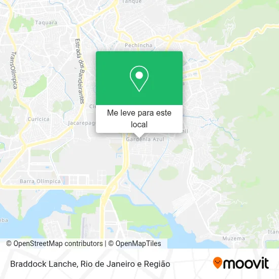 Braddock Lanche mapa