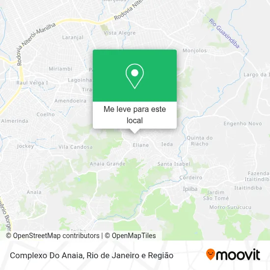 Complexo Do Anaia mapa
