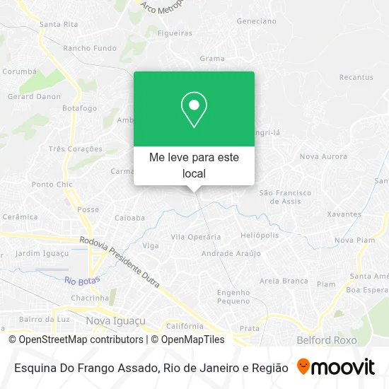Esquina Do Frango Assado mapa