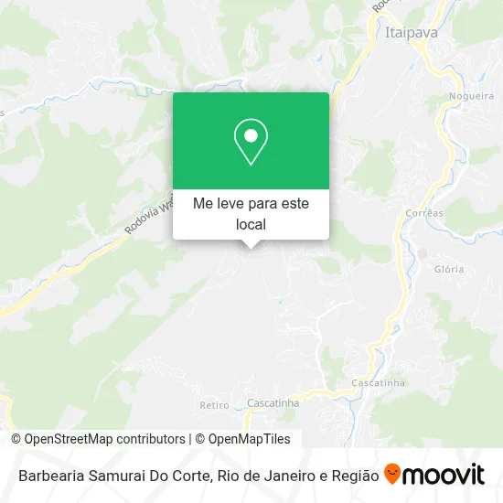 Barbearia Samurai Do Corte mapa